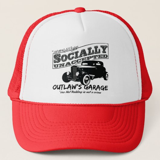 De Garage van de wet. Sociaal niet-geaccepteerde w Trucker Pet (Voorkant)