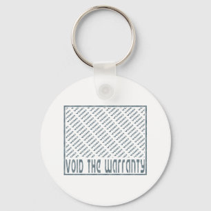 De garantie annuleren sleutelhanger