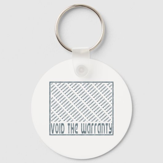 De garantie annuleren sleutelhanger (Voorkant)