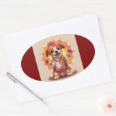 De Garba Guardian Ovale Sticker (Envelop)