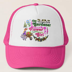 De Gardener Bloemenmeisje Trucker Hat. Trucker Pet