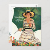 De Gardener Floral die je denkt Briefkaart (Voorkant / Achterkant)