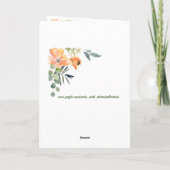 De Gardener Floral Happy Mothers Day Card Kaart (Achterkant)