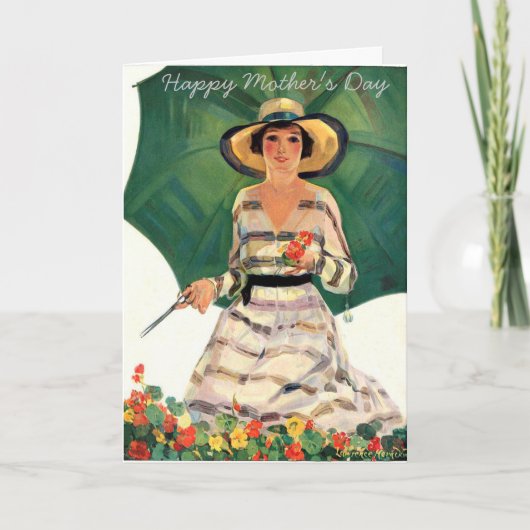 De Gardener Floral Happy Mothers Day Card Kaart (Voorkant)