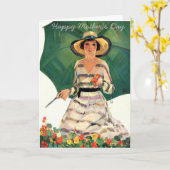 De Gardener Floral Happy Mothers Day Card Kaart (Gele Bloem)