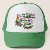 De Gardener Gnomes Best Trucker Hat. (V ter. 2.0) Trucker Pet (Voorkant)