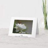 De gardenia danken u kaarden bedankkaart (Achterkant)