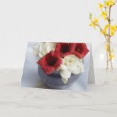 De gardenia & de Trompet worden goed Kaart (Gele Bloem)