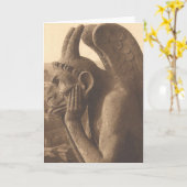 De Gargouille Circa 1900 van Notre Dame Kaart (Gele Bloem)