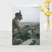De gargouille van Notre Dame Kaart (Gele Bloem)
