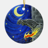 De Gargoyle-boomversiering Keramisch Ornament (Voorkant)