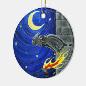 De Gargoyle-boomversiering Keramisch Ornament (Links)