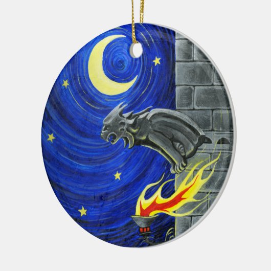 De Gargoyle-boomversiering Keramisch Ornament (Links)