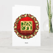 De Gargoyle-levenskunst van de TEN31-serie Feestdagen Kaart (Achterkant)