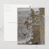 De Gargoyles in Notre-Dame de Paris Briefkaart (Voorkant / Achterkant)