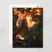 De Garlandvrouw van Dante Gabriel Rossetti Briefkaart (Voorkant / Achterkant)