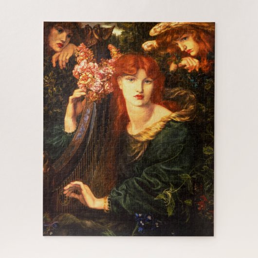 De Garlandvrouw van Dante Gabriel Rossetti Legpuzzel (Verticaal)