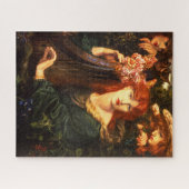 De Garlandvrouw van Dante Gabriel Rossetti Legpuzzel (Horizontaal)