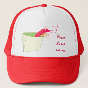 De garnaal in de papieren zak trucker pet