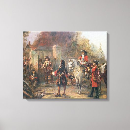 De garnizoen van het dorp hadden eindelijk Surrend Canvas Afdruk (Voorkant)