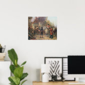 De garnizoen van het dorp hadden eindelijk Surrend Poster (Thuiskantoor)