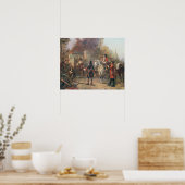 De garnizoen van het dorp hadden eindelijk Surrend Poster (Keuken)