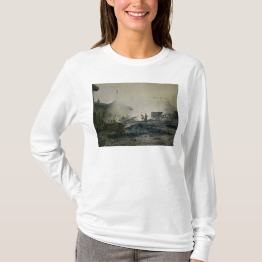 De gasfabriek te Courcelles, 1884 T-shirt (Voorkant)