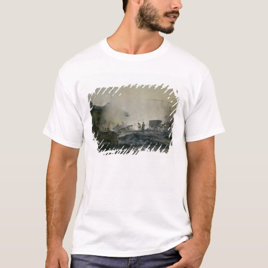 De gasfabriek te Courcelles, 1884 T-shirt (Voorkant)