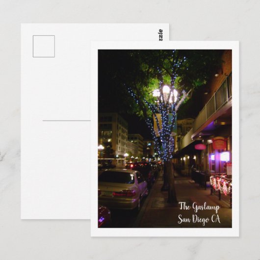 De Gaslamp Quarters Briefkaart (Voorkant / Achterkant)