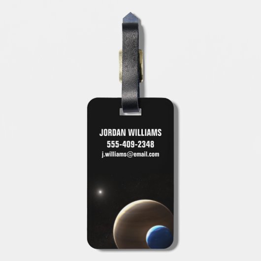 De gasreus planeet Kepler-1625b Bagagelabel (Achterkant verticaal)