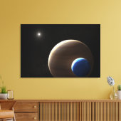 De gasreus planeet Kepler-1625b Canvas Afdruk (Insitu (Woonkamer))