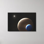 De gasreus planeet Kepler-1625b Canvas Afdruk (Voorkant)