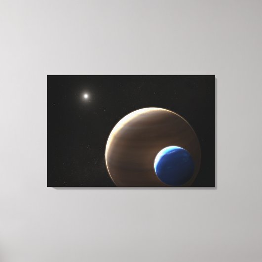 De gasreus planeet Kepler-1625b Canvas Afdruk (Voorkant)