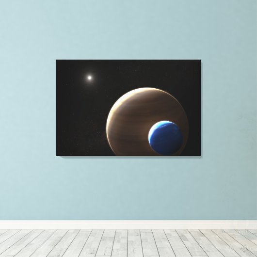 De gasreus planeet Kepler-1625b Canvas Afdruk (Insitu (Houten vloer))