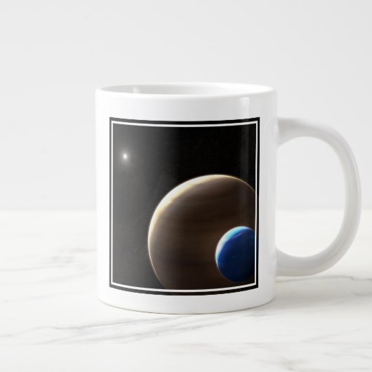 De gasreus planeet Kepler-1625b Grote Koffiekop (Rechts)