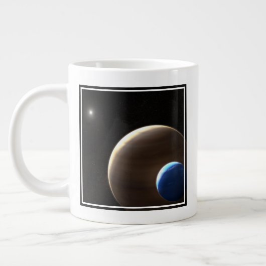 De gasreus planeet Kepler-1625b Grote Koffiekop (Links)