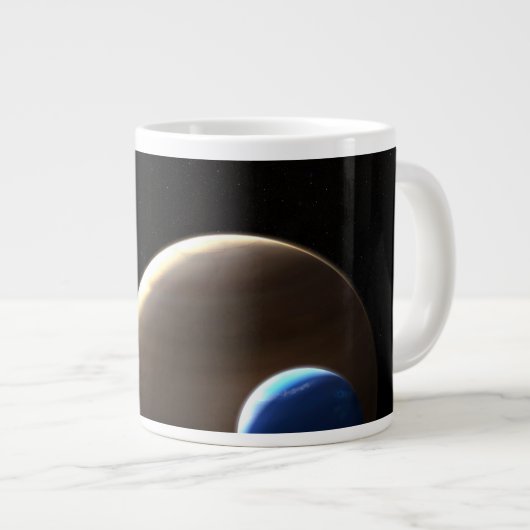 De gasreus planeet Kepler-1625b Grote Koffiekop (Voorkant rechts)