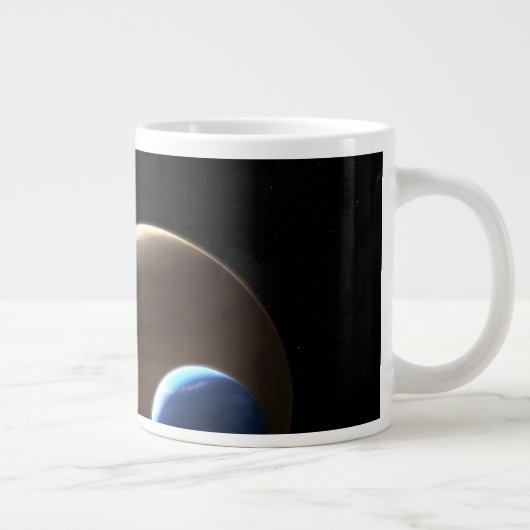 De gasreus planeet Kepler-1625b Grote Koffiekop (Rechts)