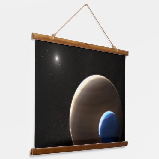 De gasreus planeet Kepler-1625b Hangend Wandkleed (Gebogen)