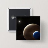 De gasreus planeet Kepler-1625b Vierkante Button 5,1 Cm (Voorkant /achterkant)