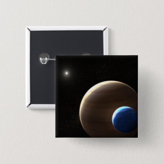 De gasreus planeet Kepler-1625b Vierkante Button 5,1 Cm (Voorkant /achterkant)