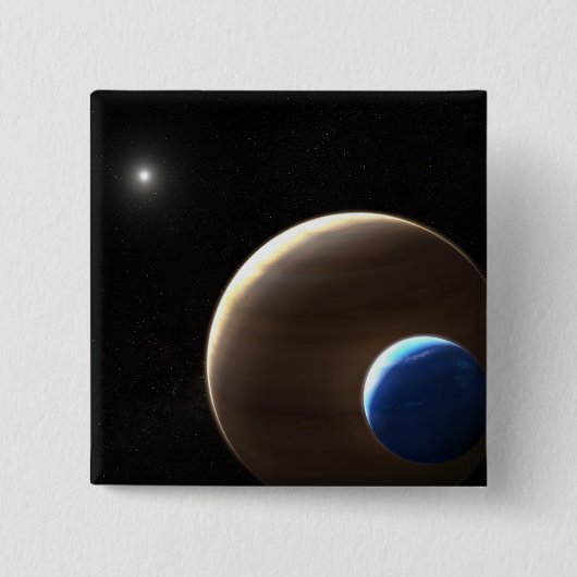 De gasreus planeet Kepler-1625b Vierkante Button 5,1 Cm (Voorkant)