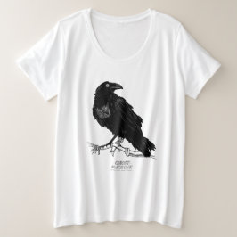 De gastheer in mijn machine "Raven" T-shirt - plus