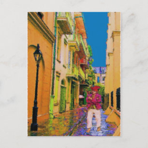 De gastheer in Pirates Alley Briefkaart