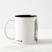 De gastheer in u tweekleurige koffiemok (Links)