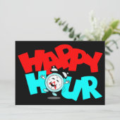 De gastheer nodigt het Van het thema van het Happy Kaart (Staand voorkant)