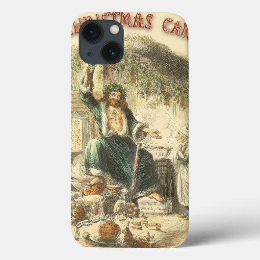 De gastheer van Kerst Present en Ebenezer Scrooge Case-Mate iPhone Case (Achterkant)