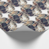 De gastheer van Kerst Presenteerde met Schuifje Cadeaupapier (Hoek)