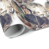 De gastheer van Kerst Presenteerde met Schuifje Cadeaupapier (Rol Hoek)