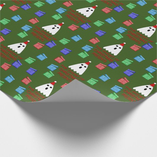 De gastheer van Kerstmis presenteert grappig Cadeaupapier (Hoek)